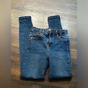 Topshop Blue Skinny Jeans